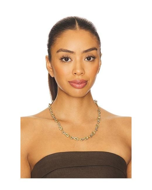 Eddie Borgo Metallic Slipknot Link Necklace