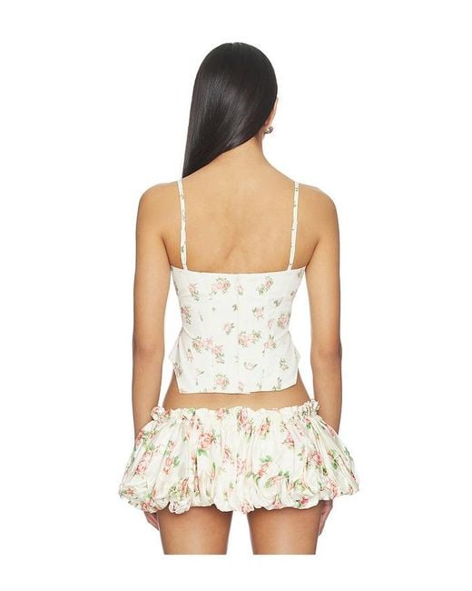 YUHAN WANG White Bustier Top