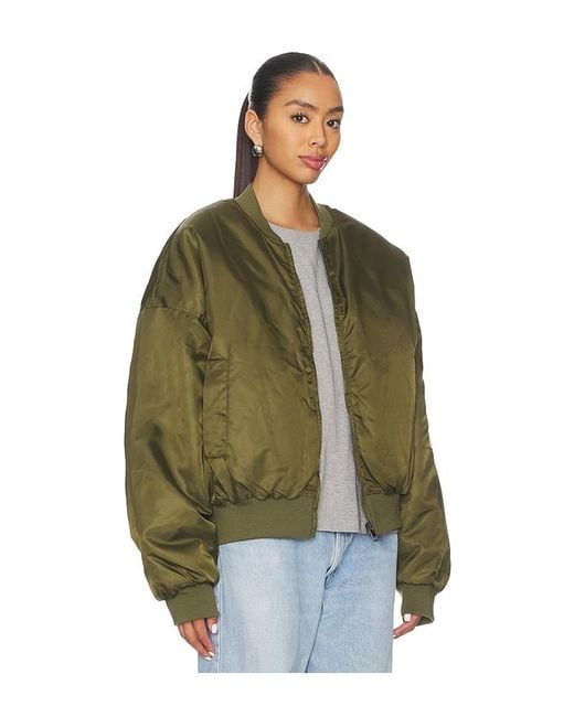 Lioness Green Essential Bomber Jacket