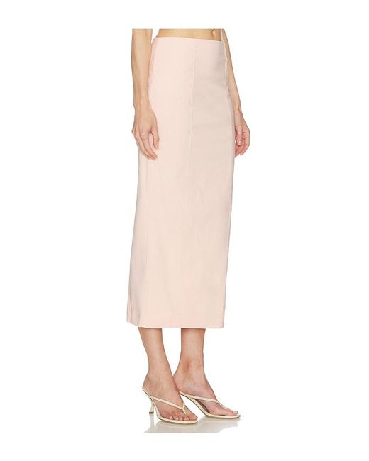 Camila Coelho White Aurora Midi Skirt
