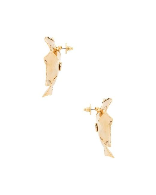 Lelet Metallic Eden Floral Earrings