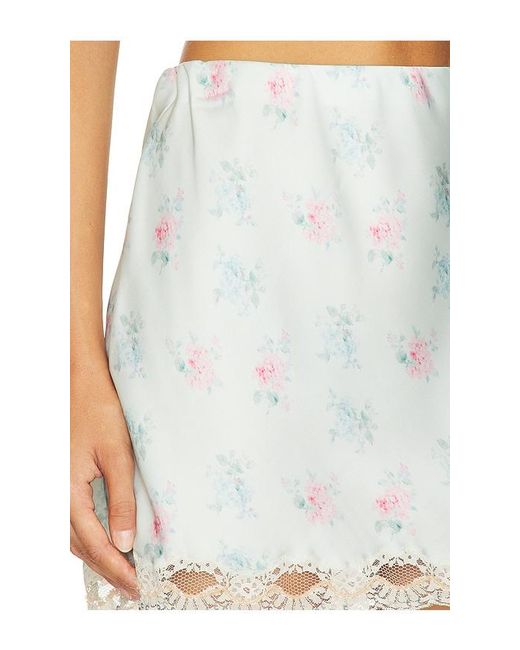 LoveShackFancy White Bernes Skirt