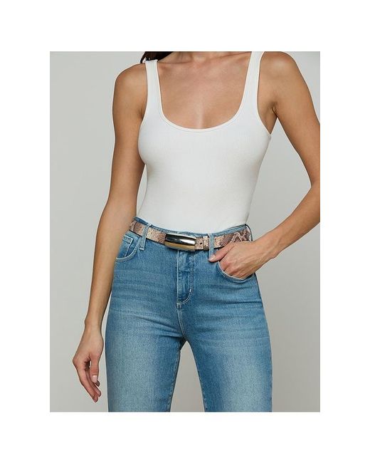 L'Agence White 'Agence Marlow Leather Belt