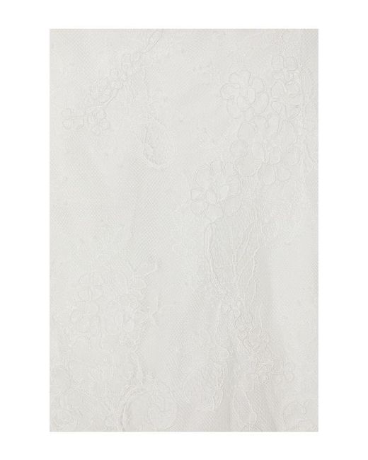 Stone Cold Fox White Nylon Lace Bell Sleeve Mini Dress