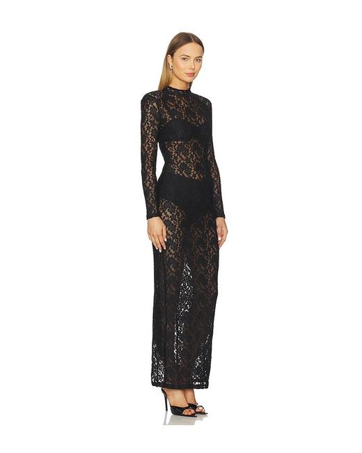 Nookie Black Roxana Long Sleeve Gown