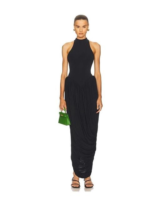 Helsa The Duchess Jersey Dress in Black | Lyst