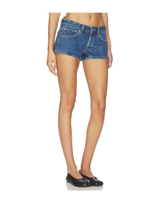 EB DENIM Blue Portman Low Rise Short