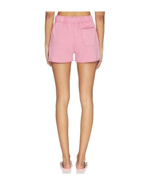 Bobi Pink Relaxed Gym Short