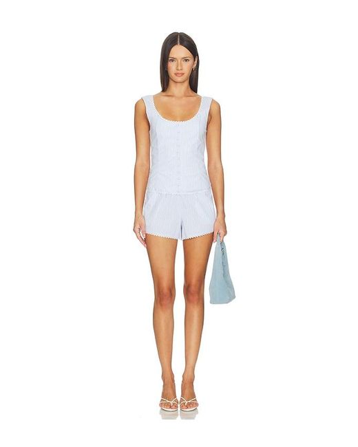 WeWoreWhat Blue Paperbag Short