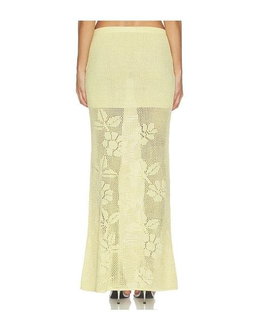 CAPITTANA Yellow Mallory Skirt