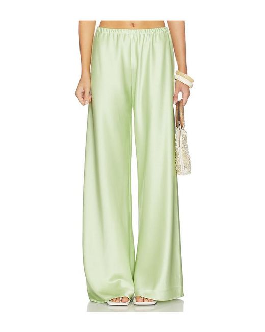 La Ligne Green Double Face Satin Colby