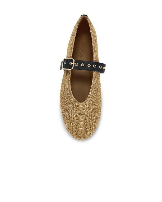 Madewell Multicolor Raffia Remy Mary Jane Flat