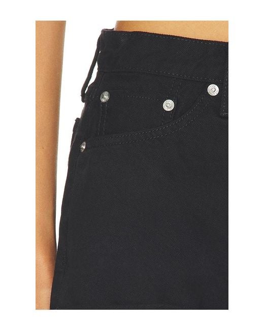 Re/done Black Daisy Shorts