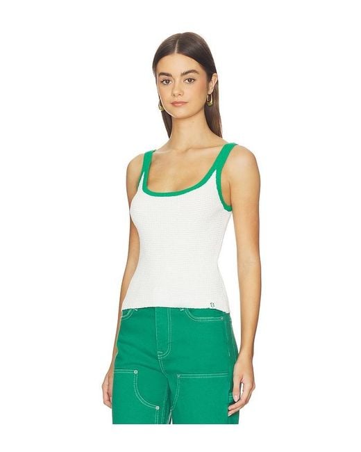 Jonathan Simkhai White Rayne Knit Tank Top
