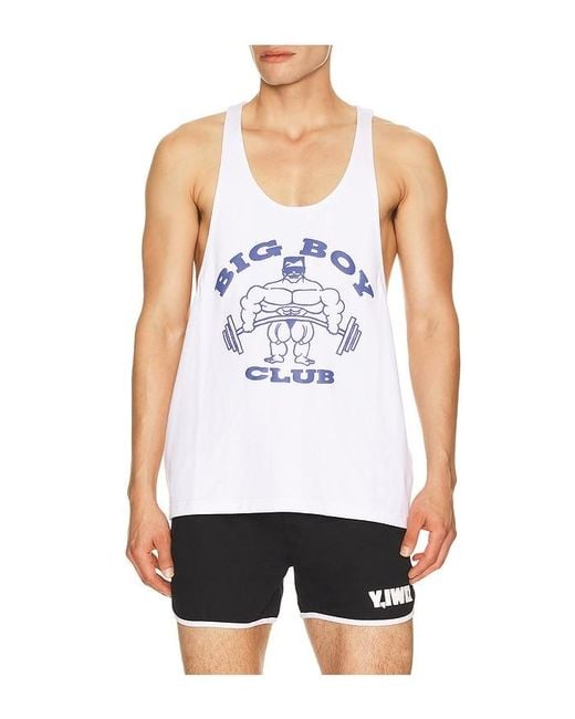 Y,IWO White Big Boy Club Stringer for men