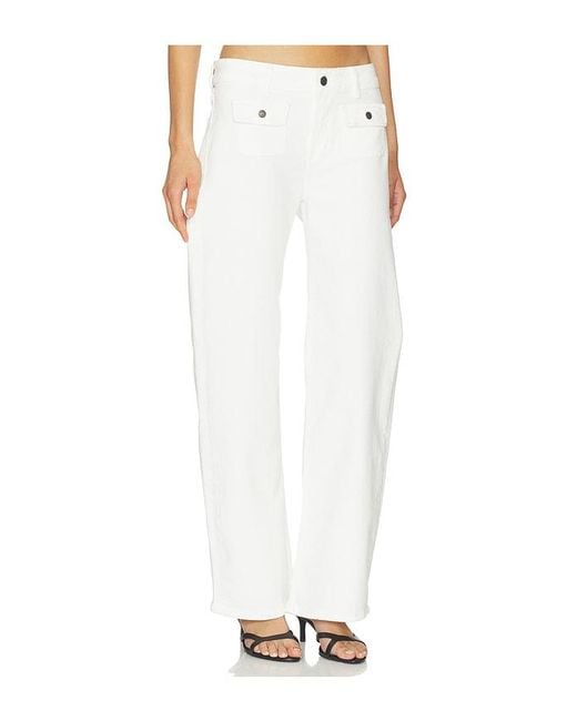 Citizens of Humanity White Nora Patch Pocket Trouser Jeans