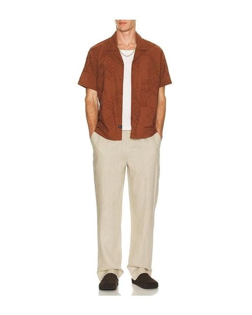 Rails Brown Tyler Short Sleeve Shirt for men