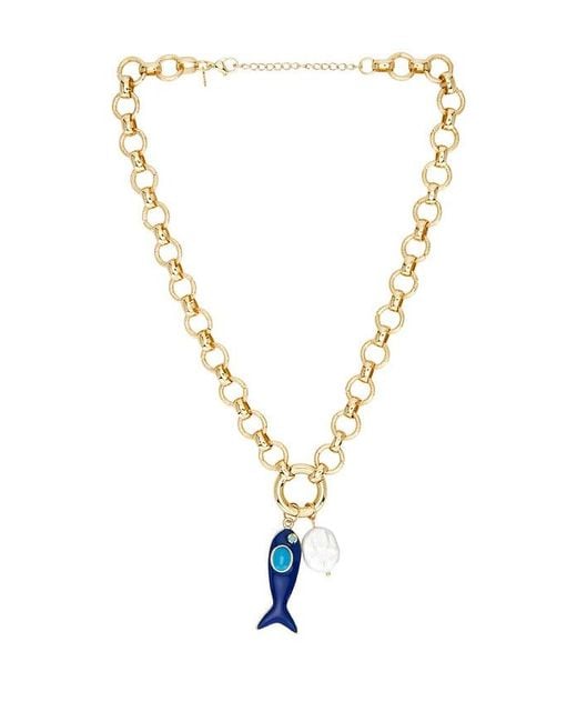 petit moments Blue Margot Necklace