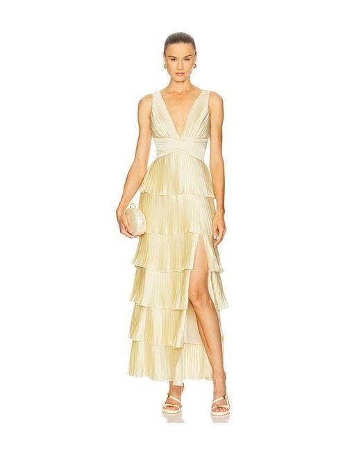Lovers + Friends Metallic Matilda Maxi Dress