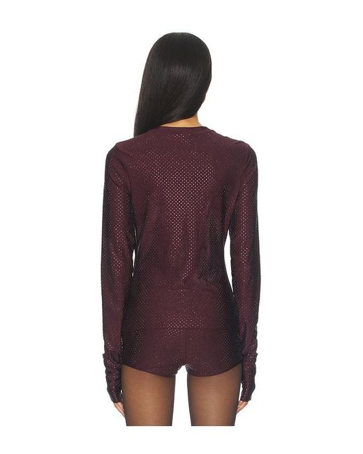 AFRM Purple Kaylee Stud Jersey Top