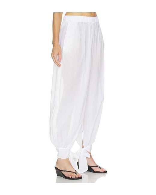 ANDAMANE White Noor Tied Up Maxi Pants