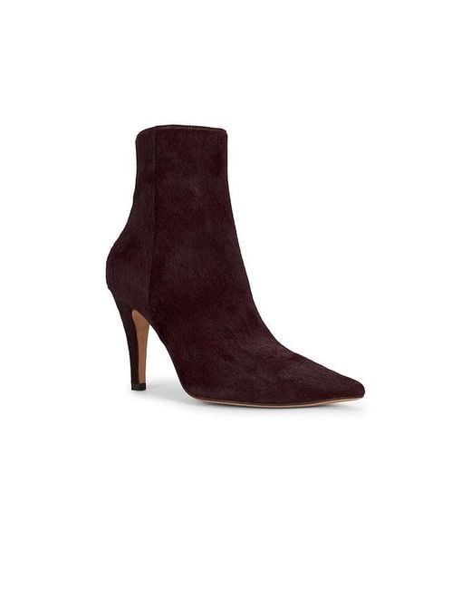 Lola Cruz Brown Pony Hair Ankle Bootie