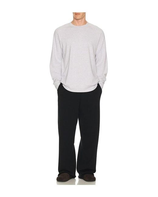 Faherty Brand White Legend Crew Neck Sweater for men