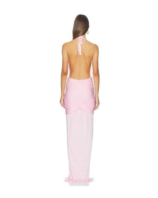 MOTHER OF ALL White Inaya Collar Maxi Dress