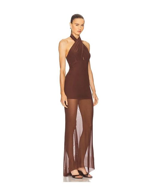 Amanda Uprichard Brown X Revolve Alaina Gown