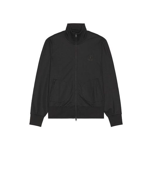 Fred Perry Black Canvas Track Jacket for men