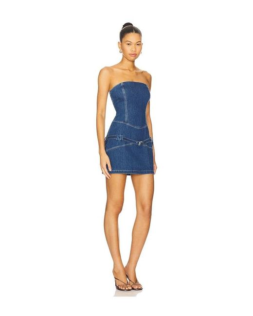 BY.DYLN Blue Renae Mini Dress