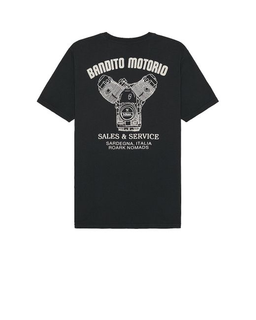 メンズ Roark Bandito Motorio Tシャツ Black