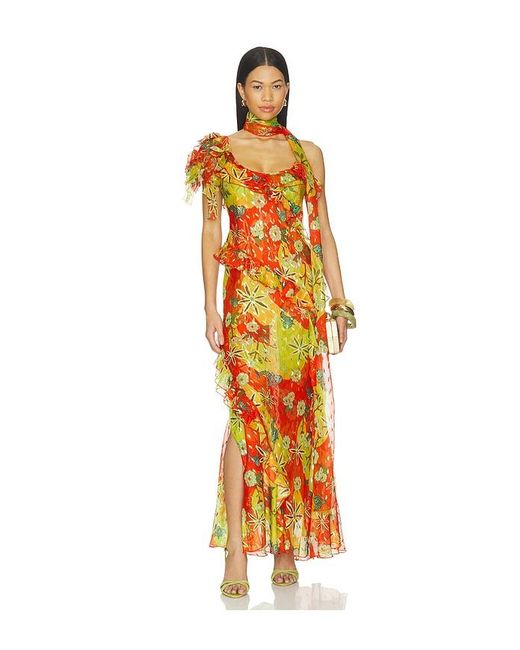 Siedres Orange Monica Dress