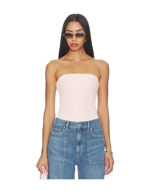 DL1961 Blue Dl Tube Top Instasculpt Rib