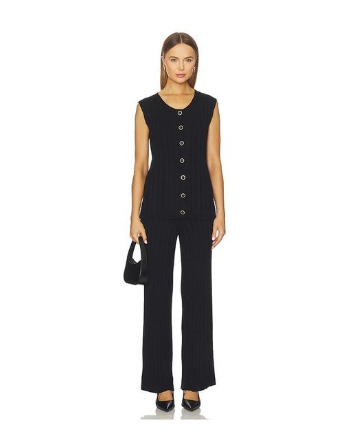 SNDY'S Blue Baha Ribbed Wide Leg