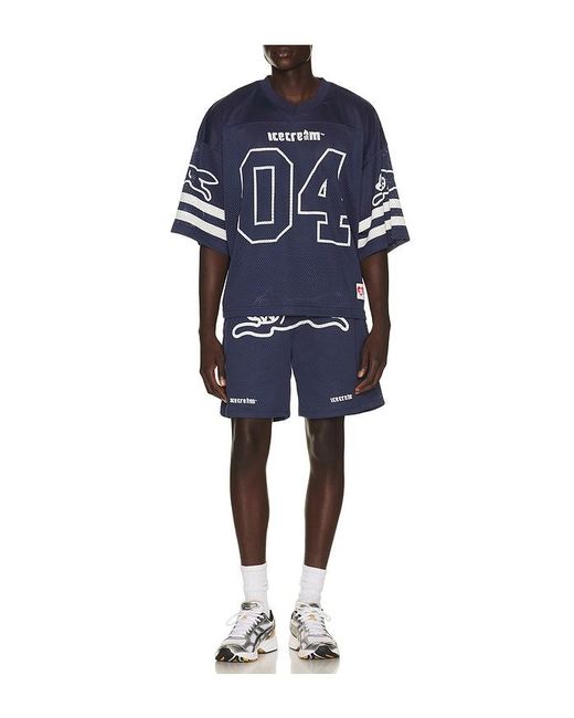 ICECREAM Blue Slushie Short Sleeve Jersey for men