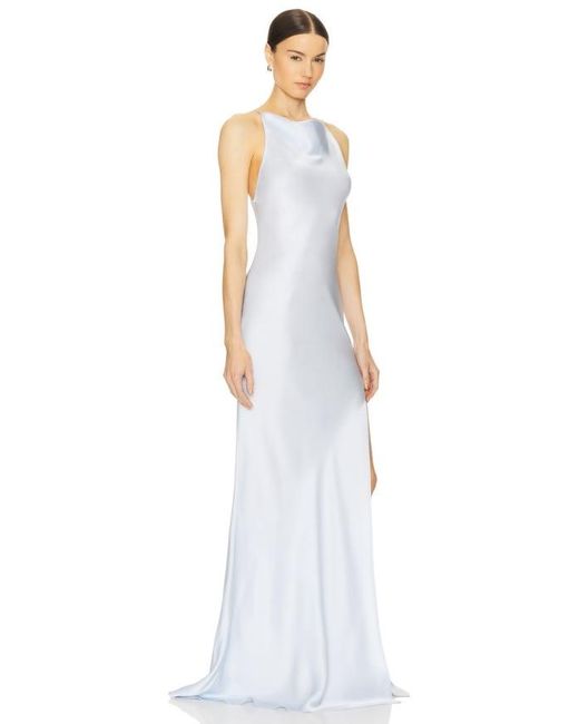 LAPOINTE White Cowl Neck Gown