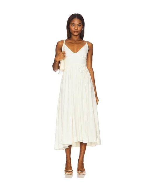 House of Harlow 1960 White X Revolve Cade Midi Dress