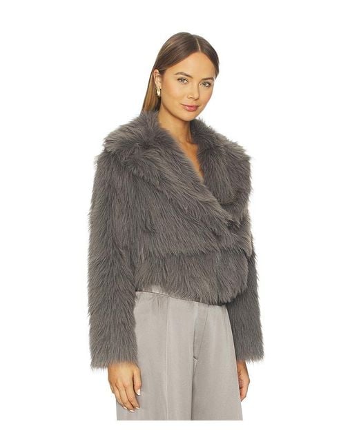 The Sei Multicolor Faux Fur Bomber Jacket