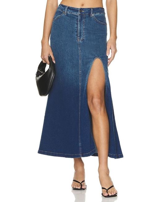 Bardot Blue Cynthia Maxi Skirt
