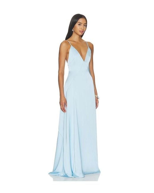 Lovers + Friends Blue Gaia Gown