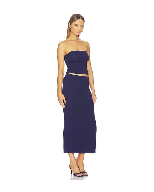 ALL THE WAYS Blue Natalie Skirt Set