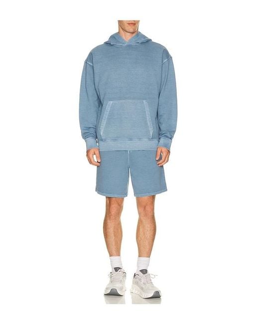 Beyond Yoga Blue Beach Washed Terry Short for men