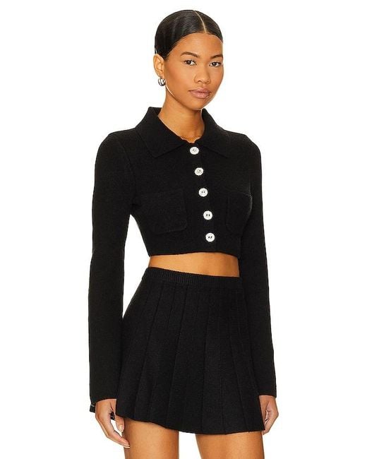 MAJORELLE Black Solveig Cardigan