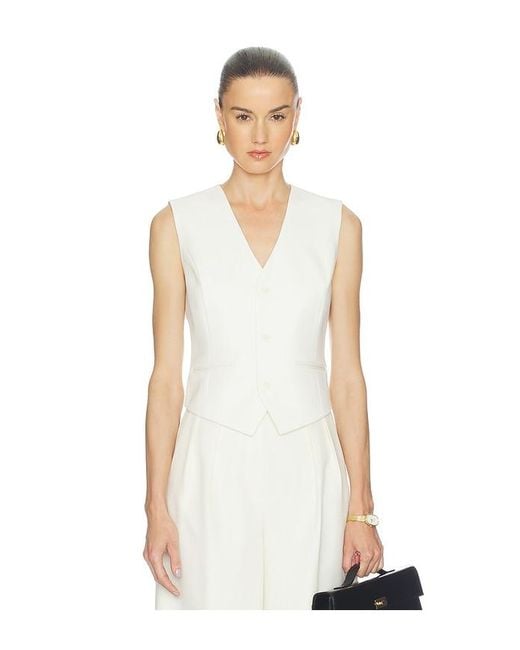 Anine Bing White Mario Vest