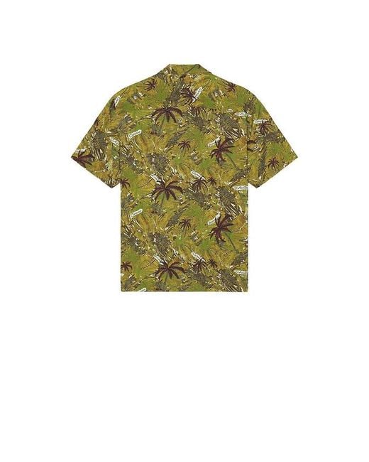 Camisa Botones Liner En Color Militar Talla (También En M, S, Xl/1X) AllSaints de hombre de color Green