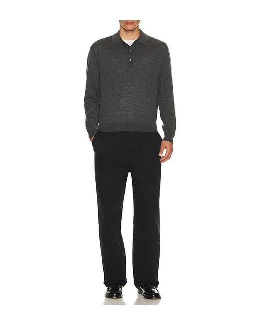FRAME Black Cotton Chino Pants for men