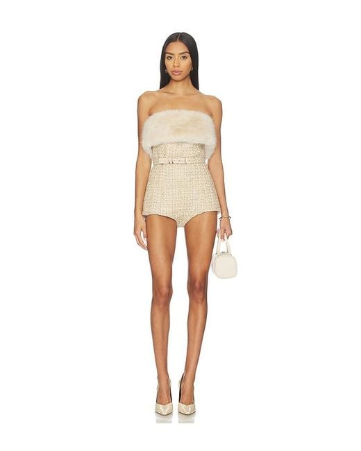 retroféte Natural Concetta Tweed Romper