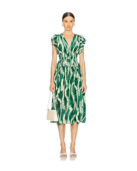 Ulla Johnson Green Midi-Kleid Brielle