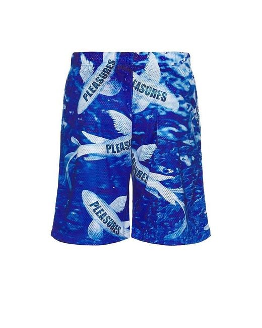 Pleasures Mesh-Shorts Koi in Blue für Herren